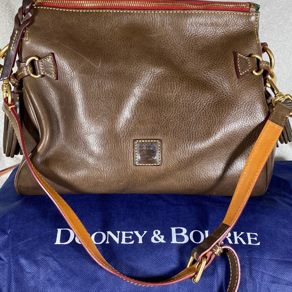 Dooney & Bourke Elephant Florentine Leather Shoulder Bag